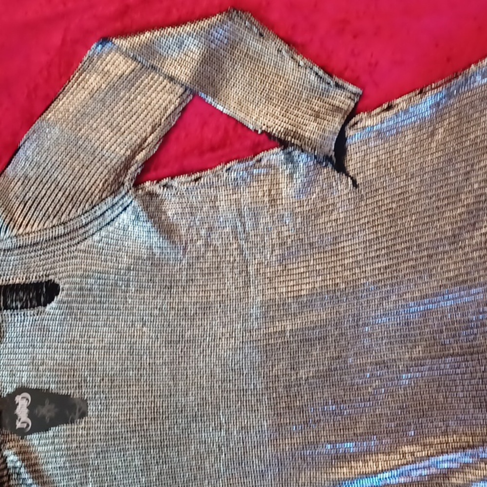 COPY - KILLSTAR 3X BLACK/SILVER DISTRESSED HOT AS HIEM HOODED SWEATER OVERSIZE … - Picture 11 of 16